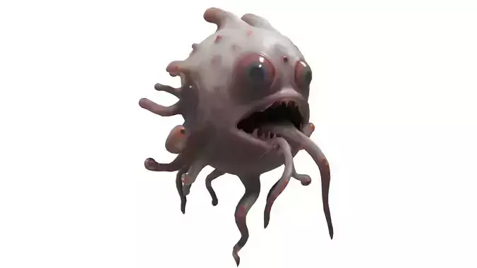 scary creature 03 Low-poly 3D model
