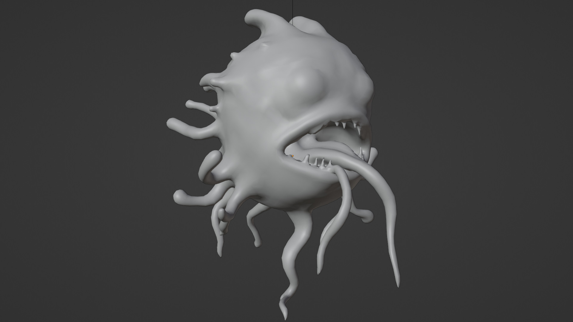 scary creature 03 Low-poly 3D model_6