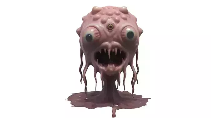 scary creature 05 Low-poly 3D model