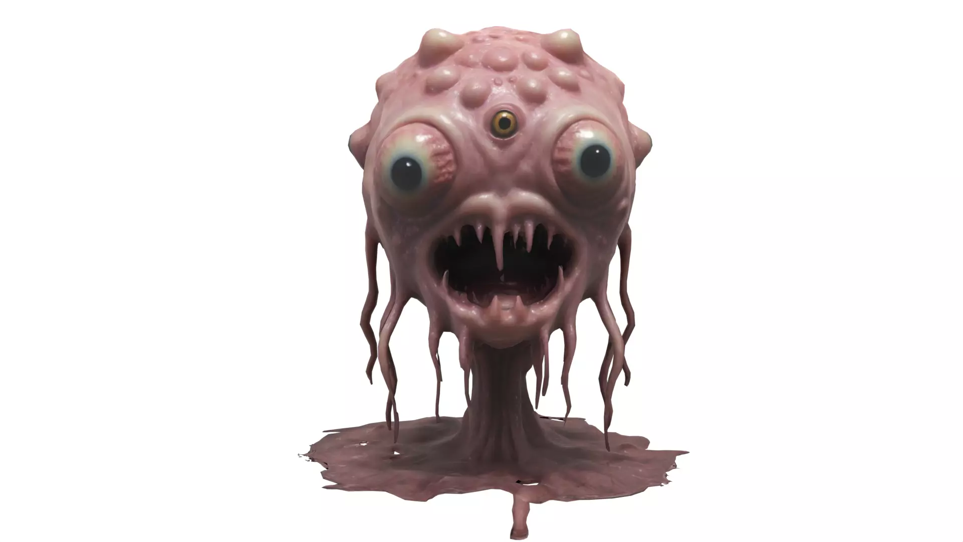 scary creature 05 Low-poly 3D model_0