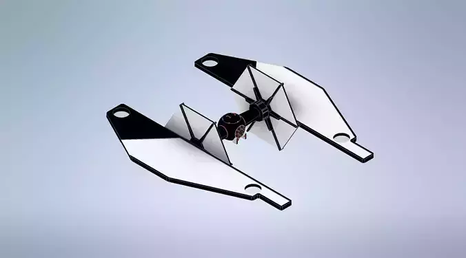 Modified TIE Fighter Drone Fuselage  3D print model