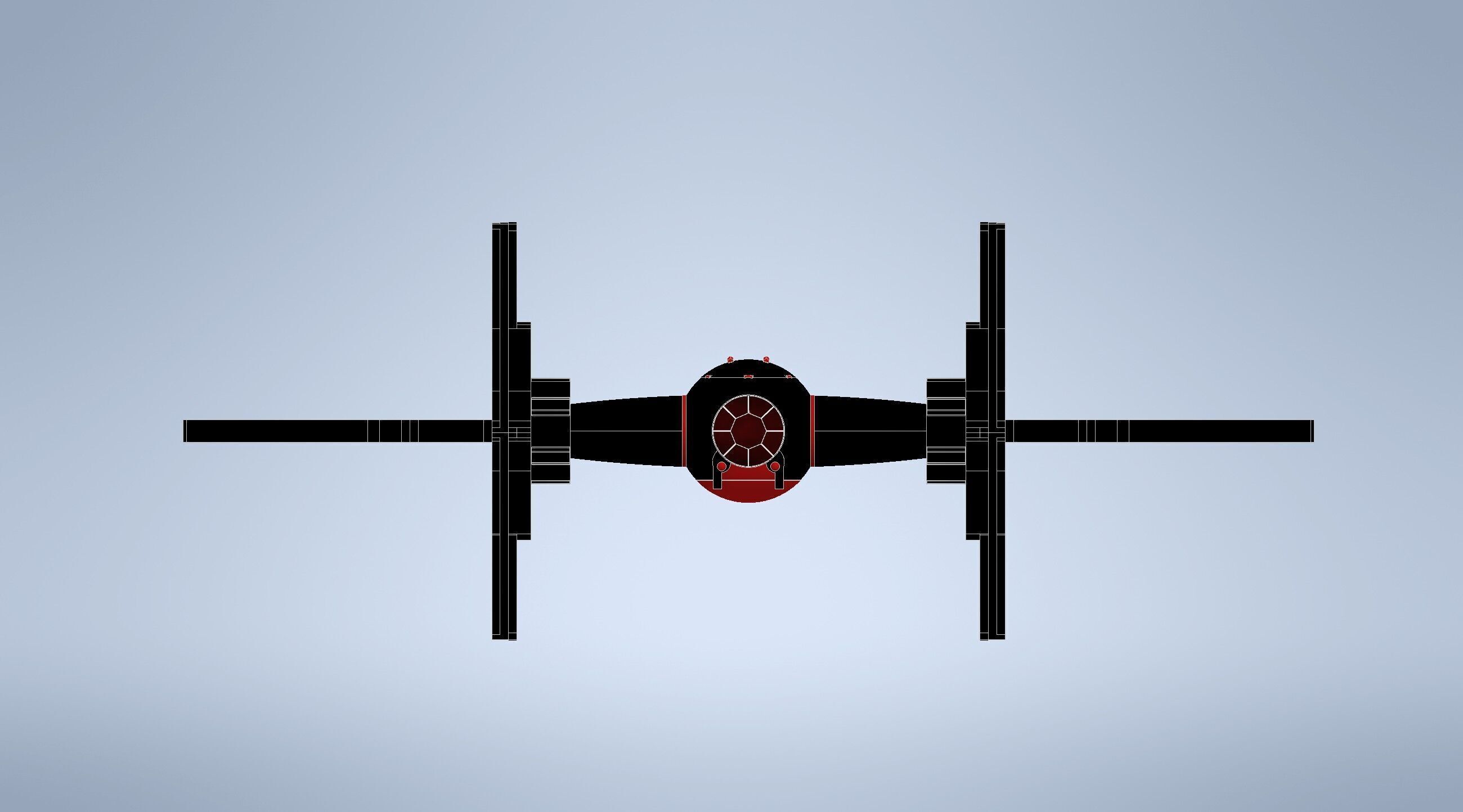 Modified TIE Fighter Drone Fuselage  3D print model_1