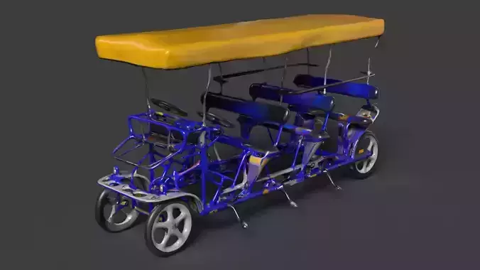 Blue surrey bike figure 