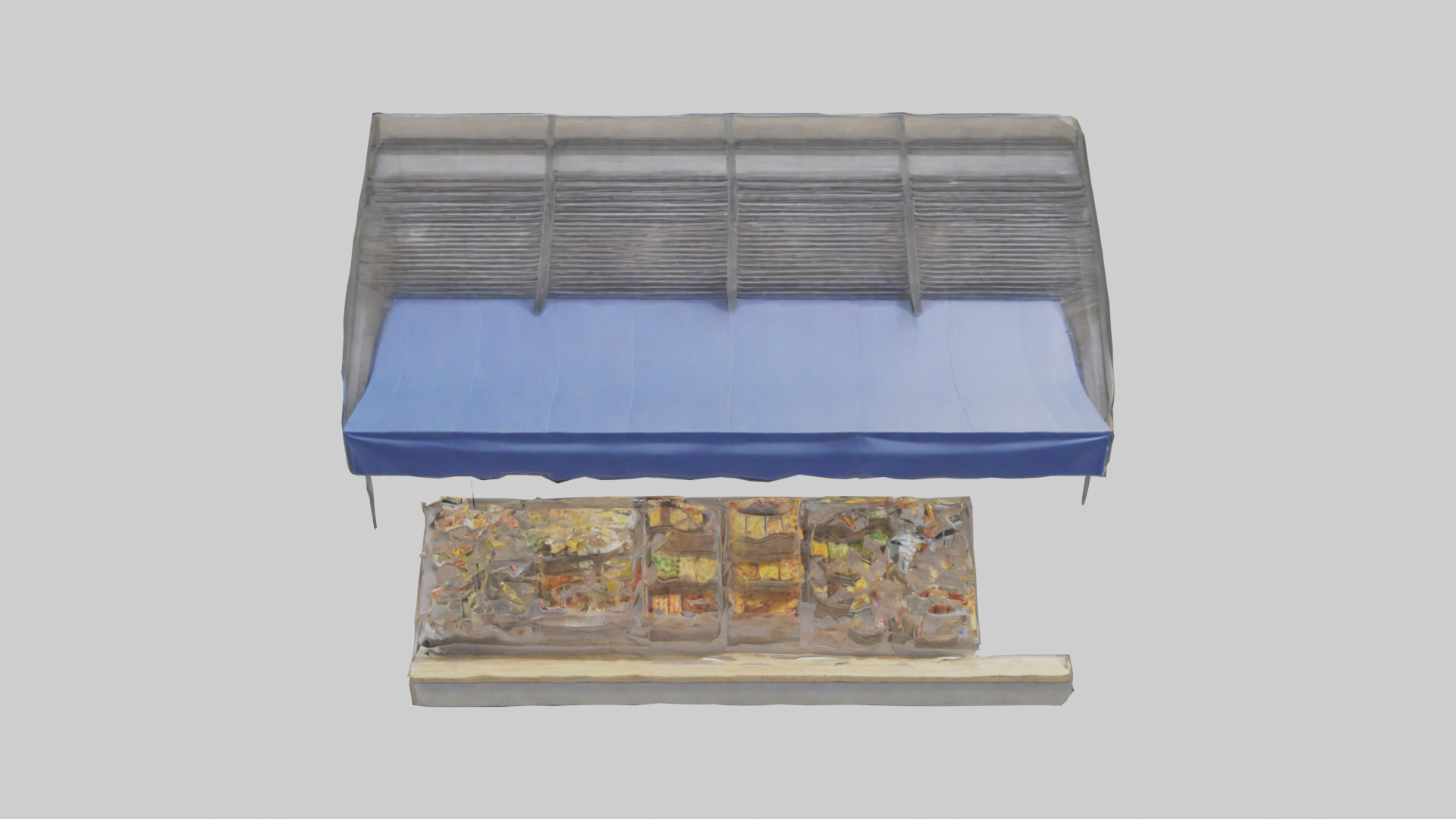 Outdoor Food Stand model Low-poly 3D model_16