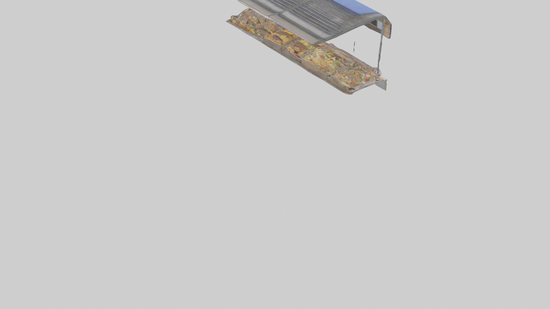 Outdoor Food Stand model Low-poly 3D model_6