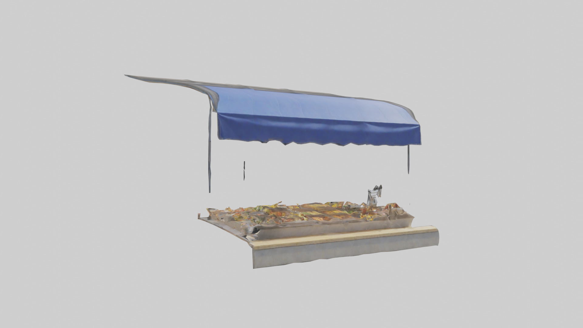 Outdoor Food Stand model Low-poly 3D model_11