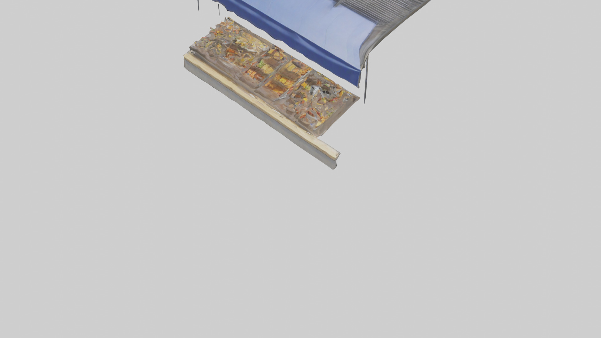 Outdoor Food Stand model Low-poly 3D model_7