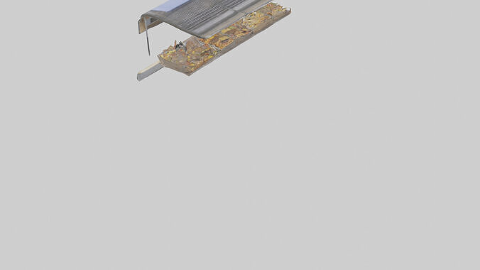 Outdoor Food Stand model Low-poly 3D model 6