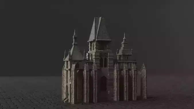 Dark Fantasy House - MDC 3D model