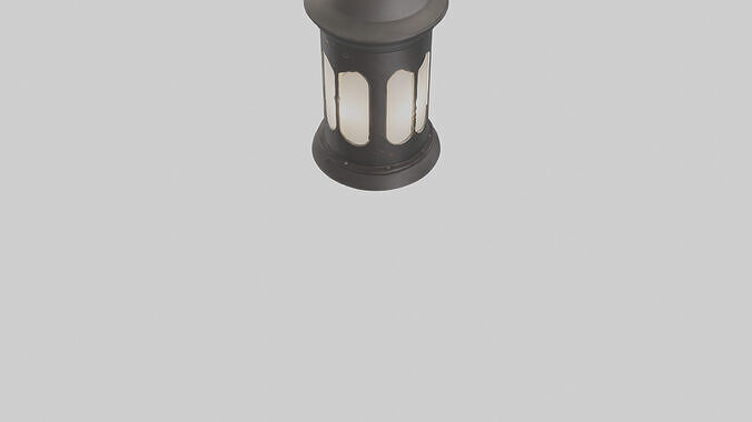 Outdoor lantern model Low-poly 3D model 4