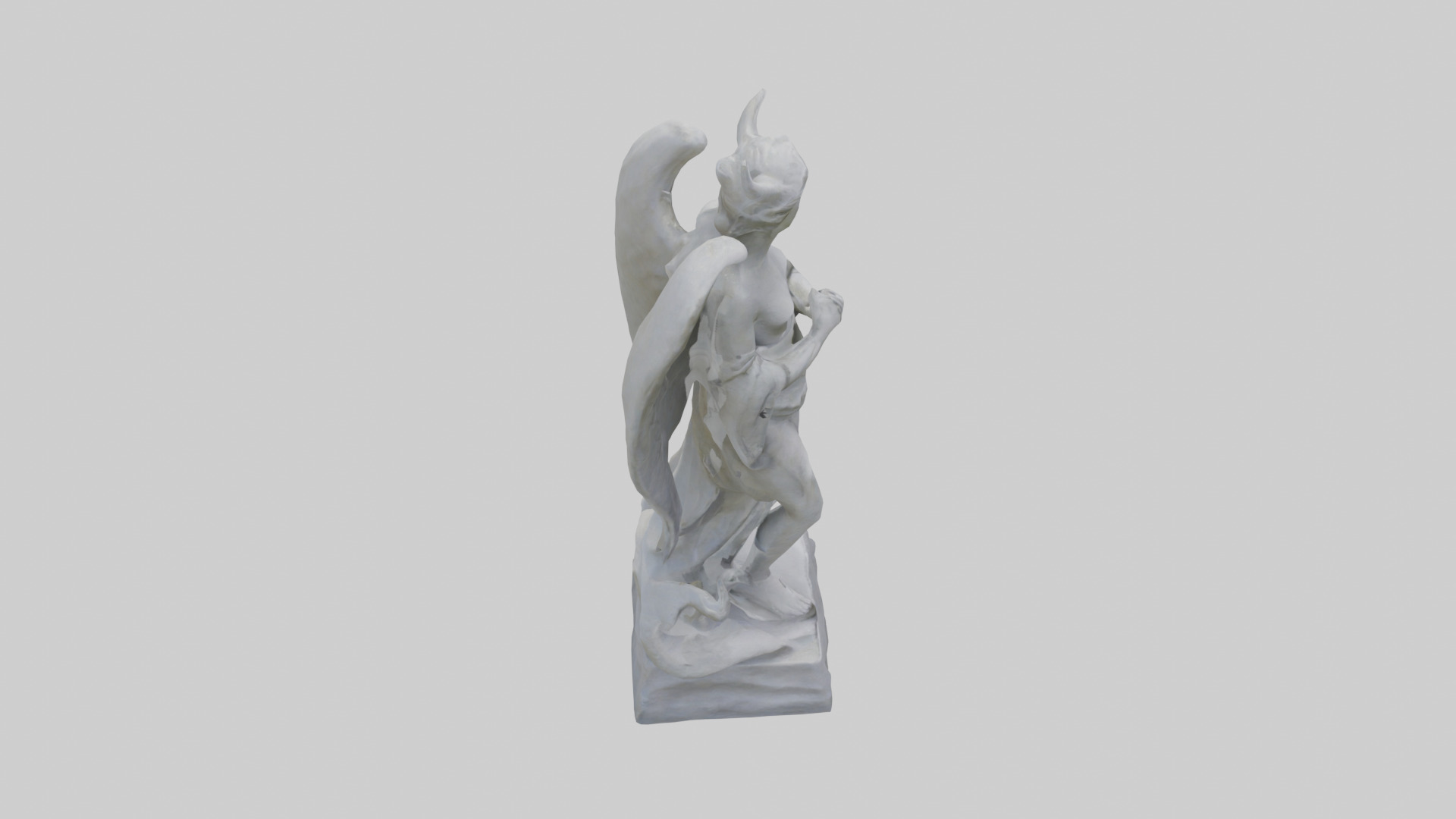 Outdoor stone statue model Low-poly 3D model_18