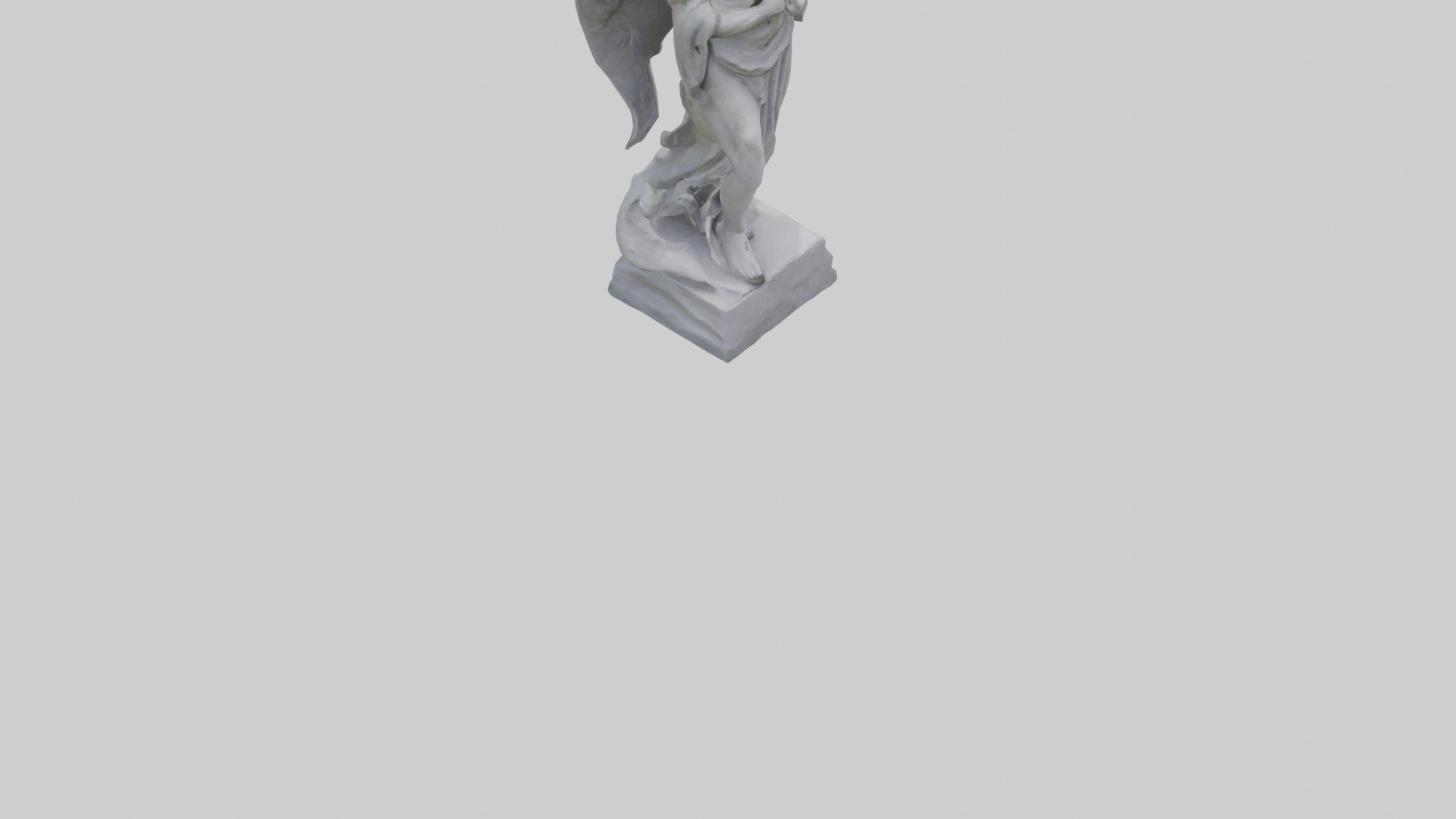 Outdoor stone statue model Low-poly 3D model_8