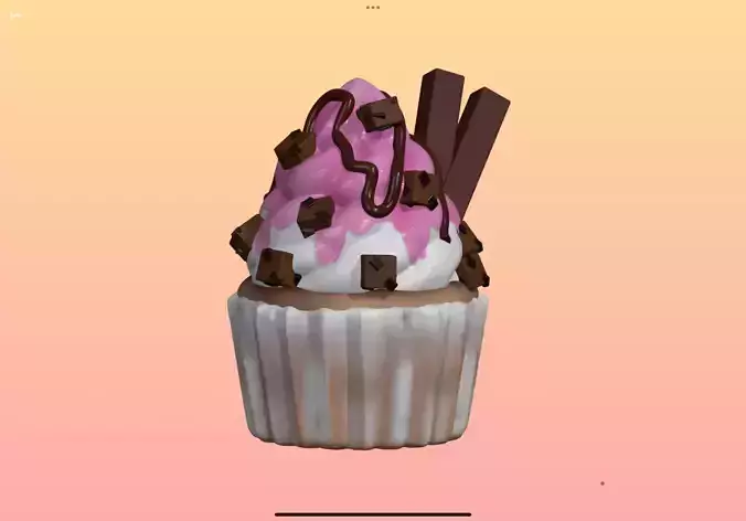 cartoon muffin dessert