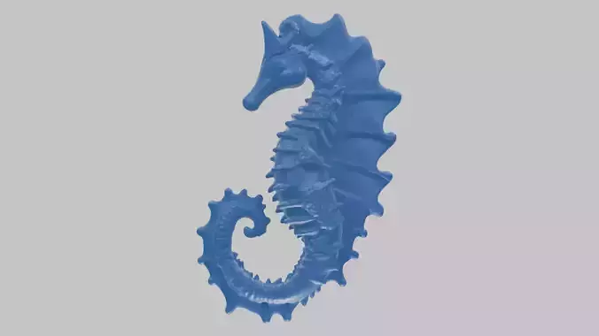 3D Printable Seahorse