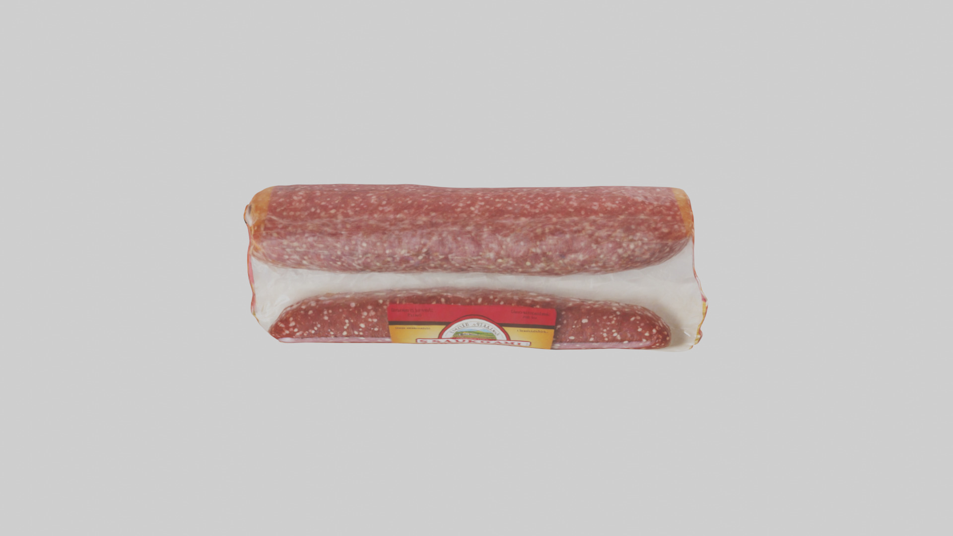 Packaged Salami model Low-poly 3D model_14