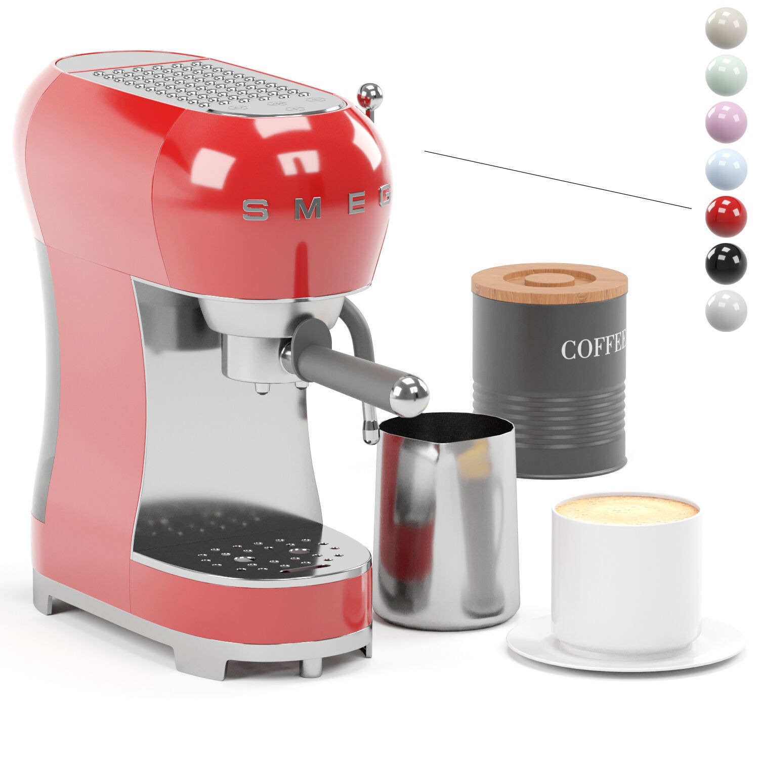 SMEG espresso coffee machine 3D model_6