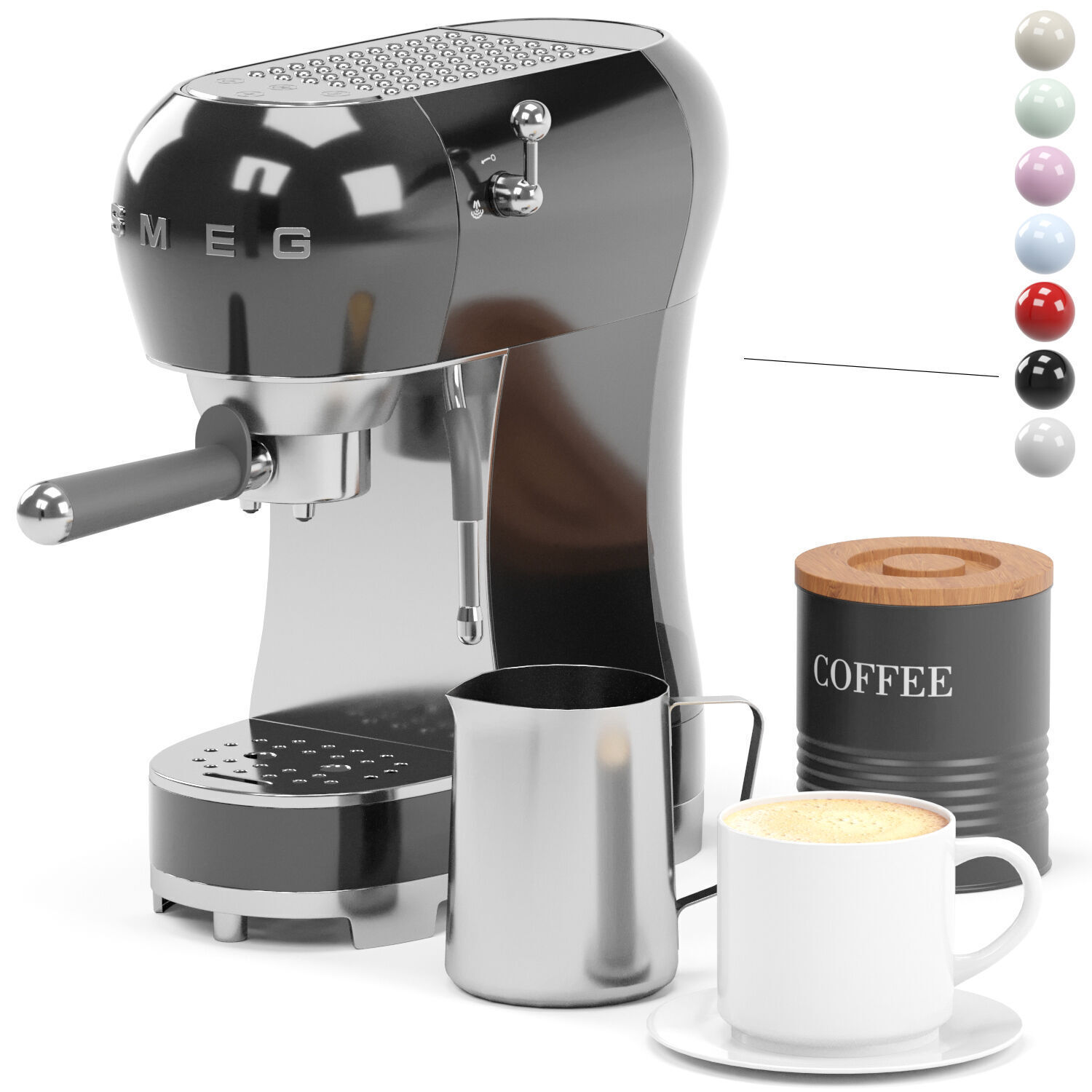 SMEG espresso coffee machine 3D model_1