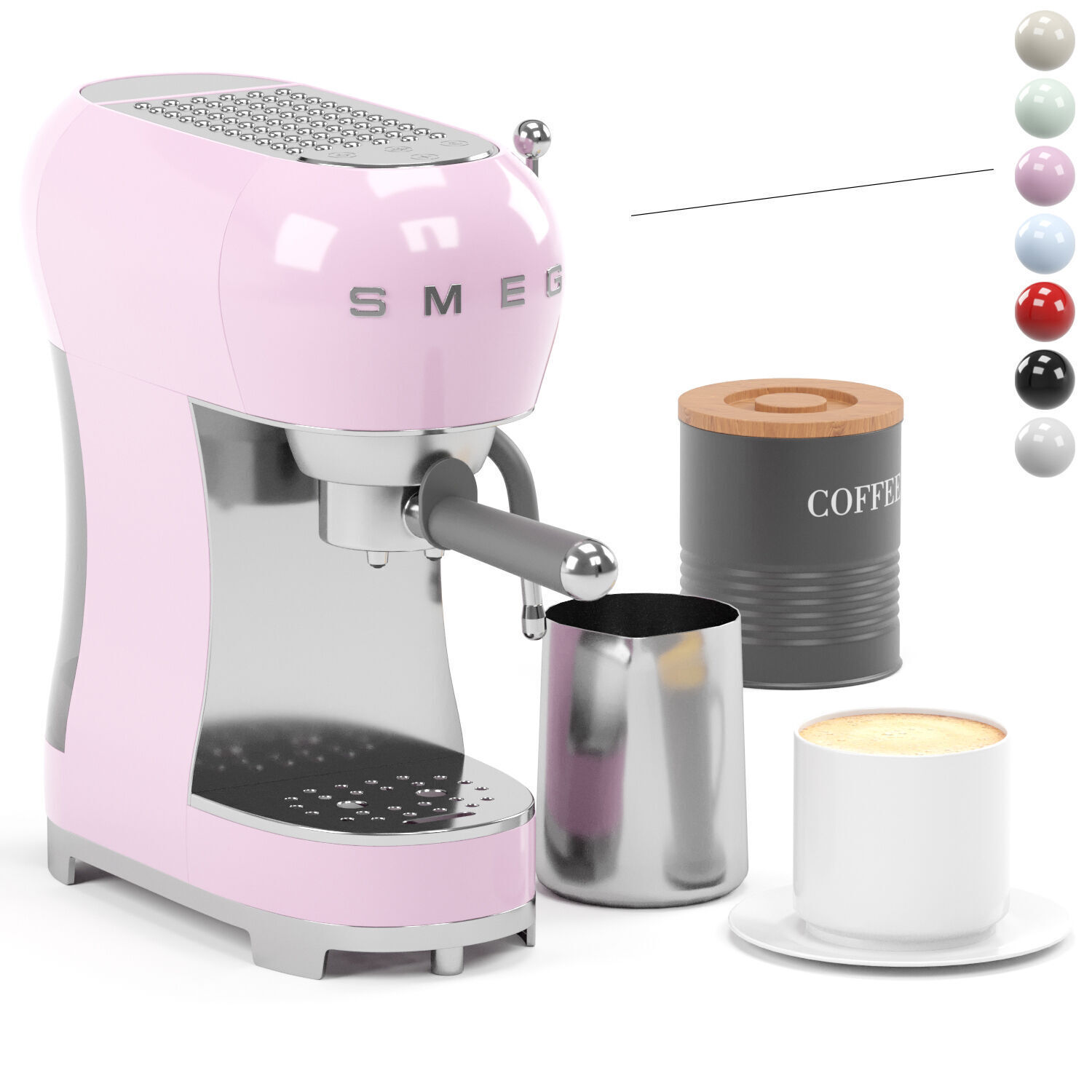 SMEG espresso coffee machine 3D model_5
