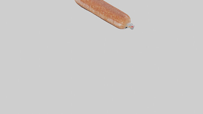 Packaged Sausage model Low-poly 3D model 6