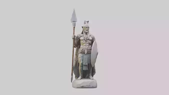 Pagan Warrior statue model