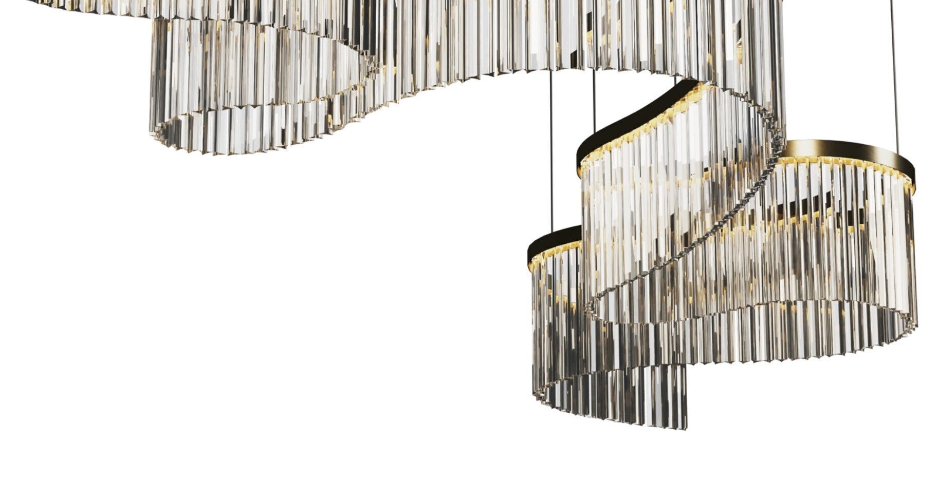 The Parallel Marina Chandelier Low-poly 3D model_5