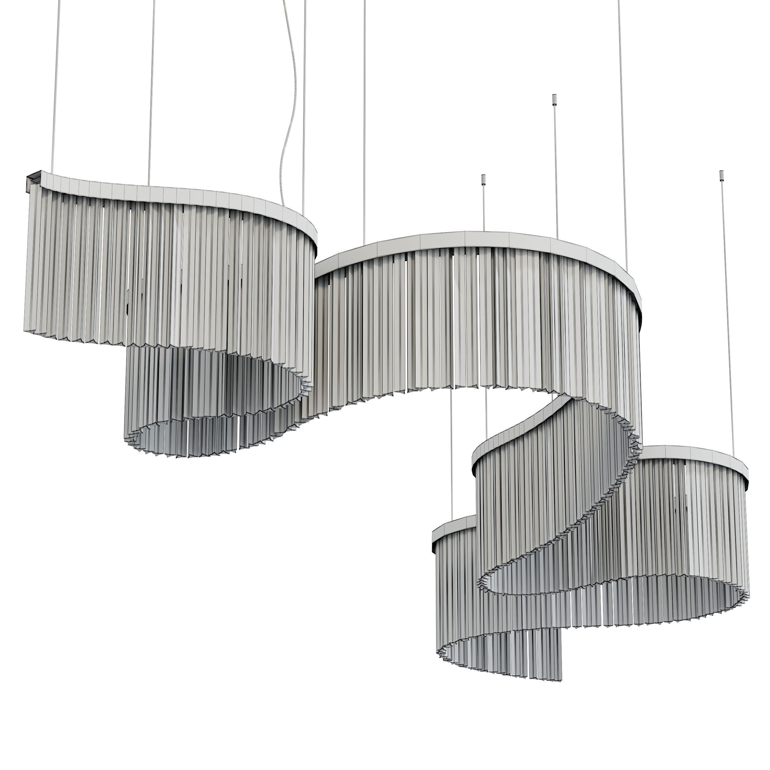 The Parallel Marina Chandelier Low-poly 3D model_3