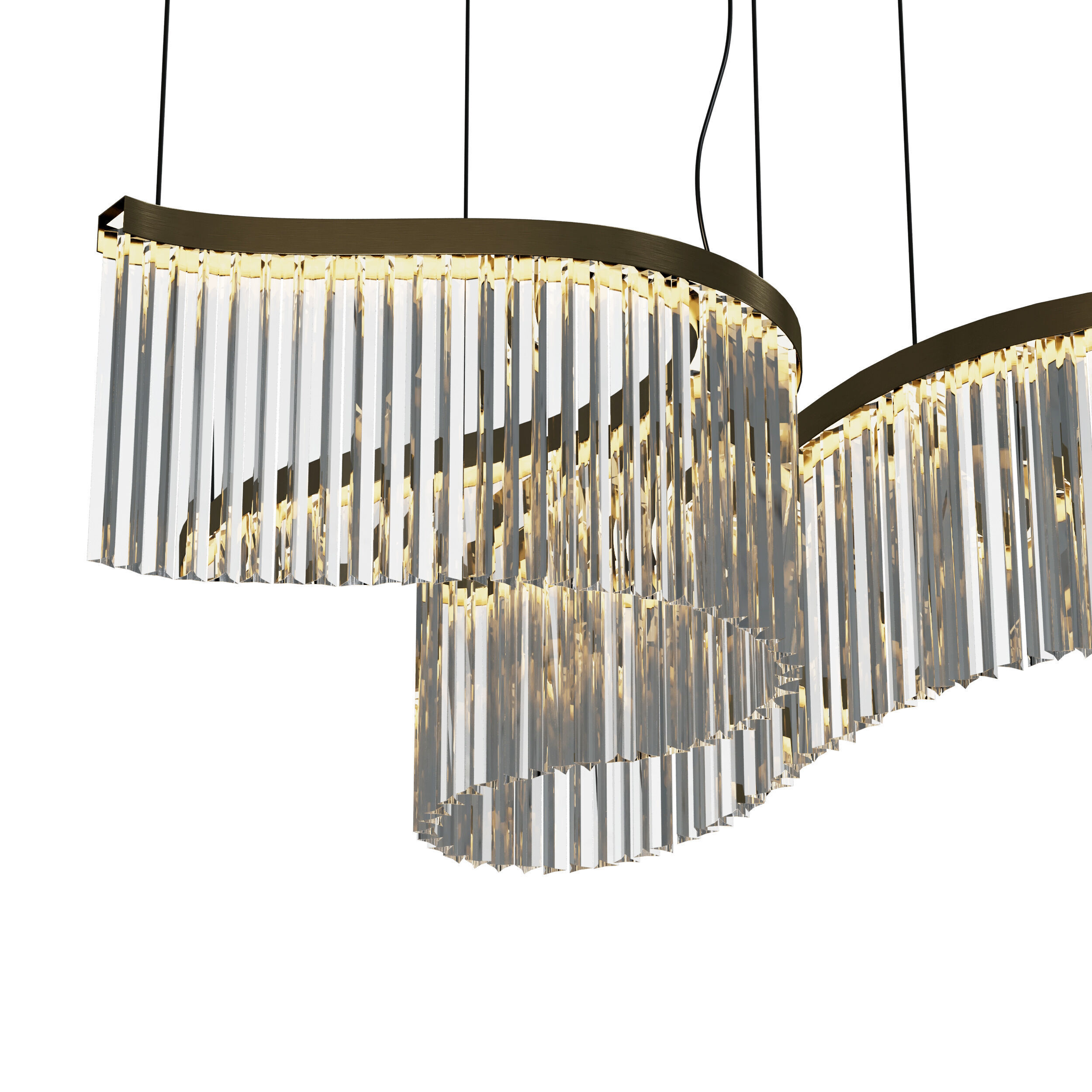 The Parallel Marina Chandelier Low-poly 3D model_1