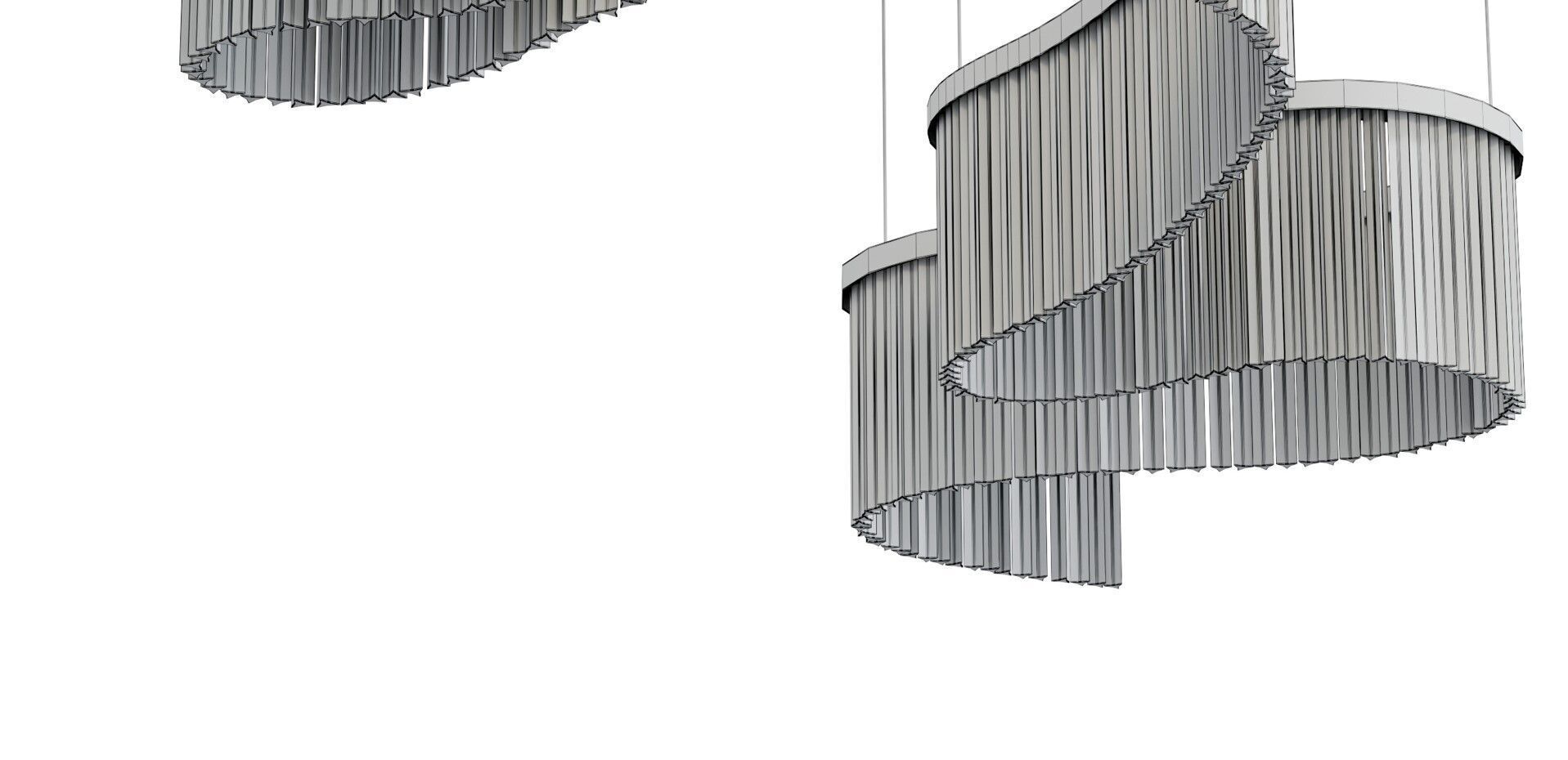 The Parallel Marina Chandelier Low-poly 3D model_7