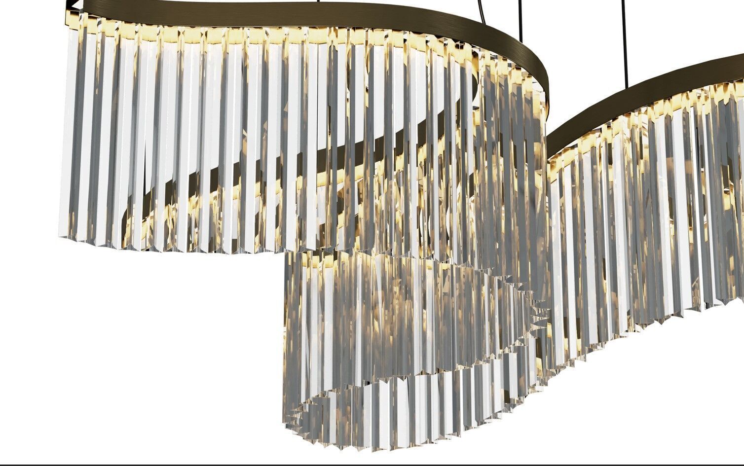 The Parallel Marina Chandelier Low-poly 3D model_6