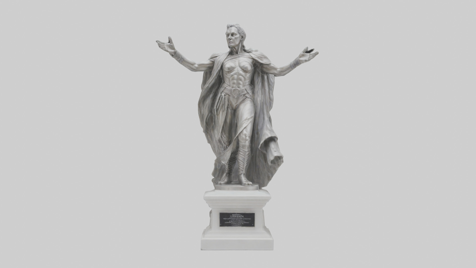 Palladium statue model Low-poly 3D model_9