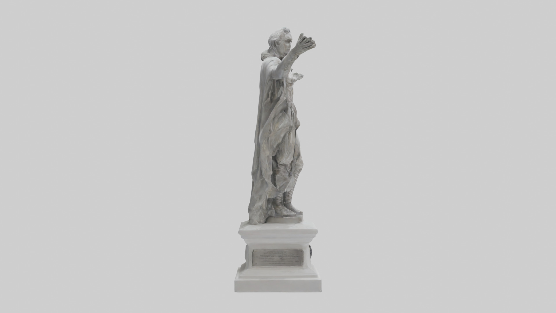 Palladium statue model Low-poly 3D model_13