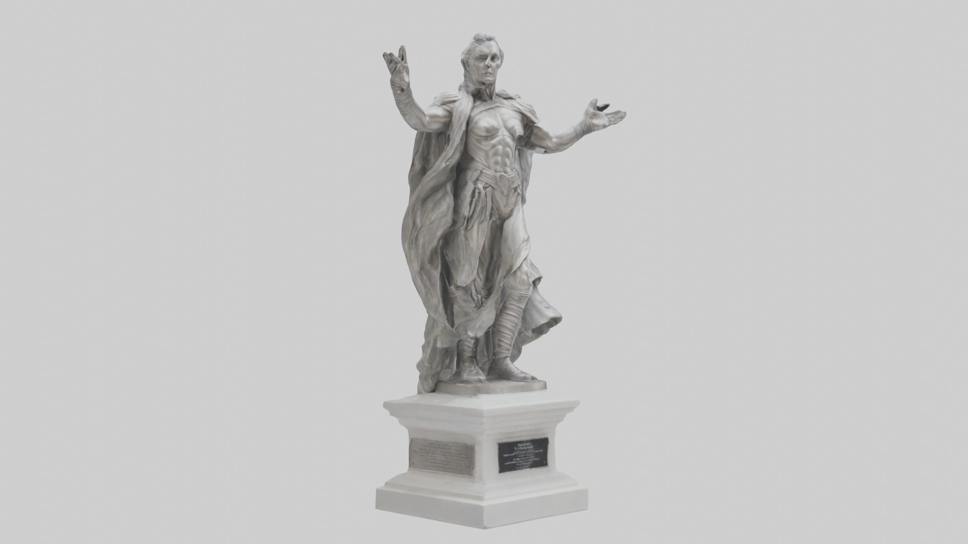 Palladium statue model Low-poly 3D model_7