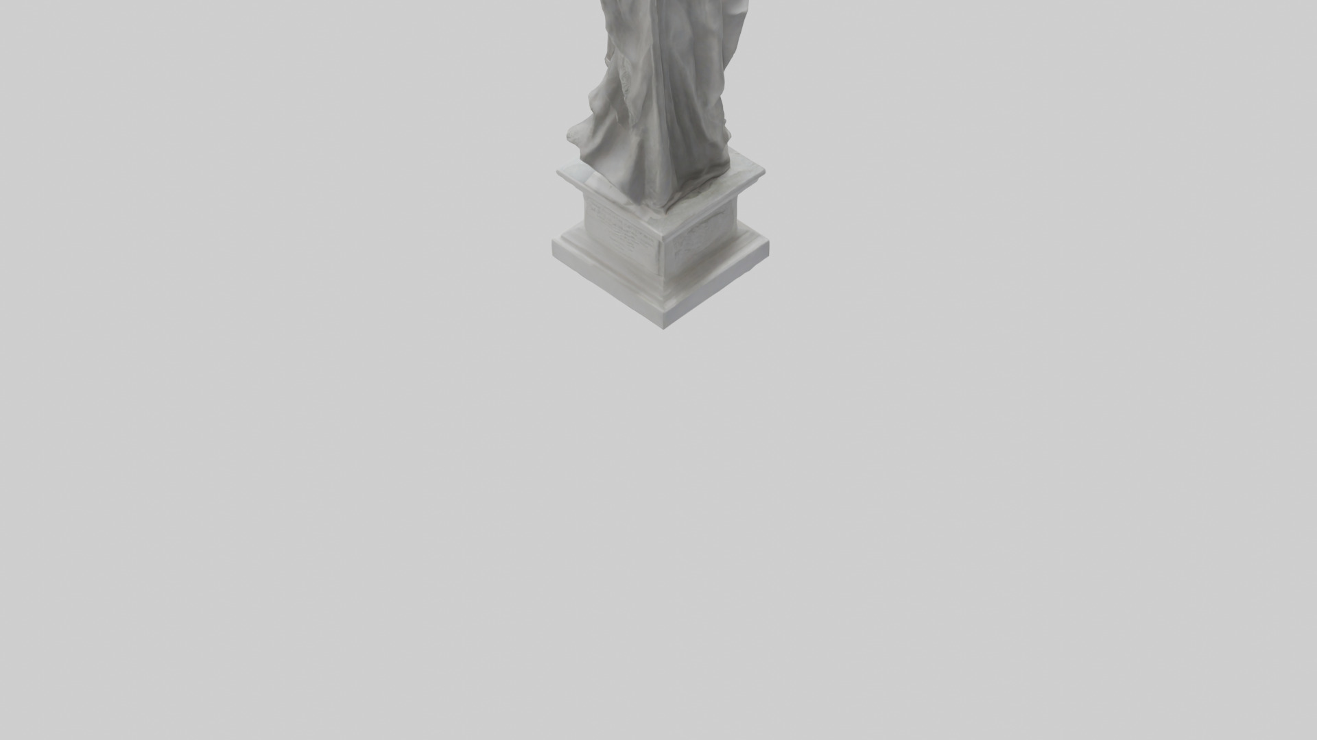 Palladium statue model Low-poly 3D model_3