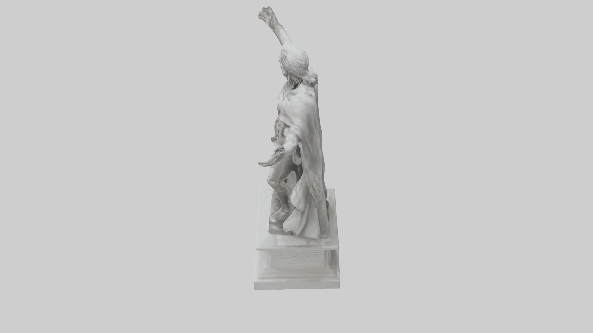 Palladium statue model Low-poly 3D model_17