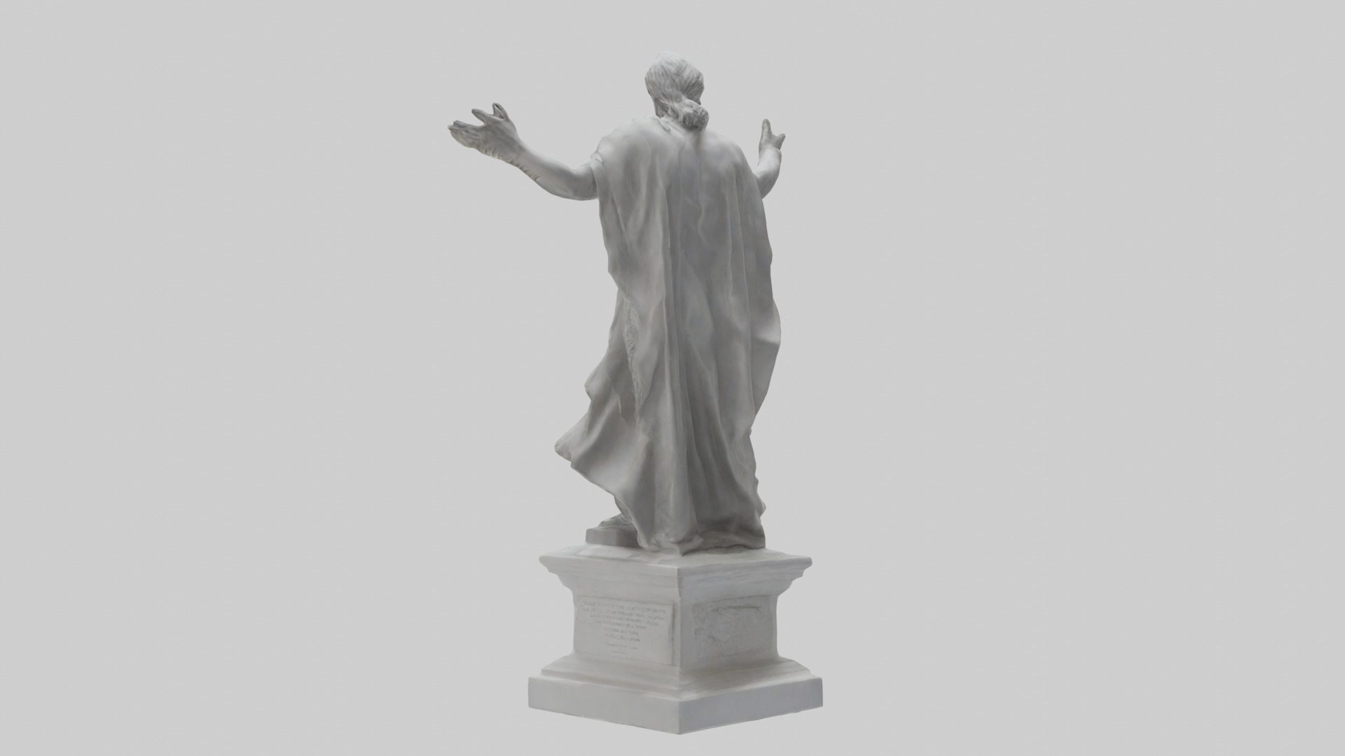 Palladium statue model Low-poly 3D model_1