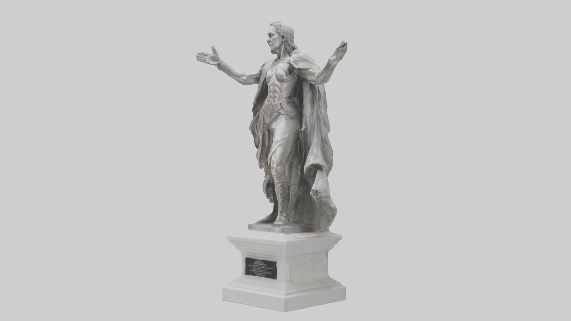 Palladium statue model Low-poly 3D model_10