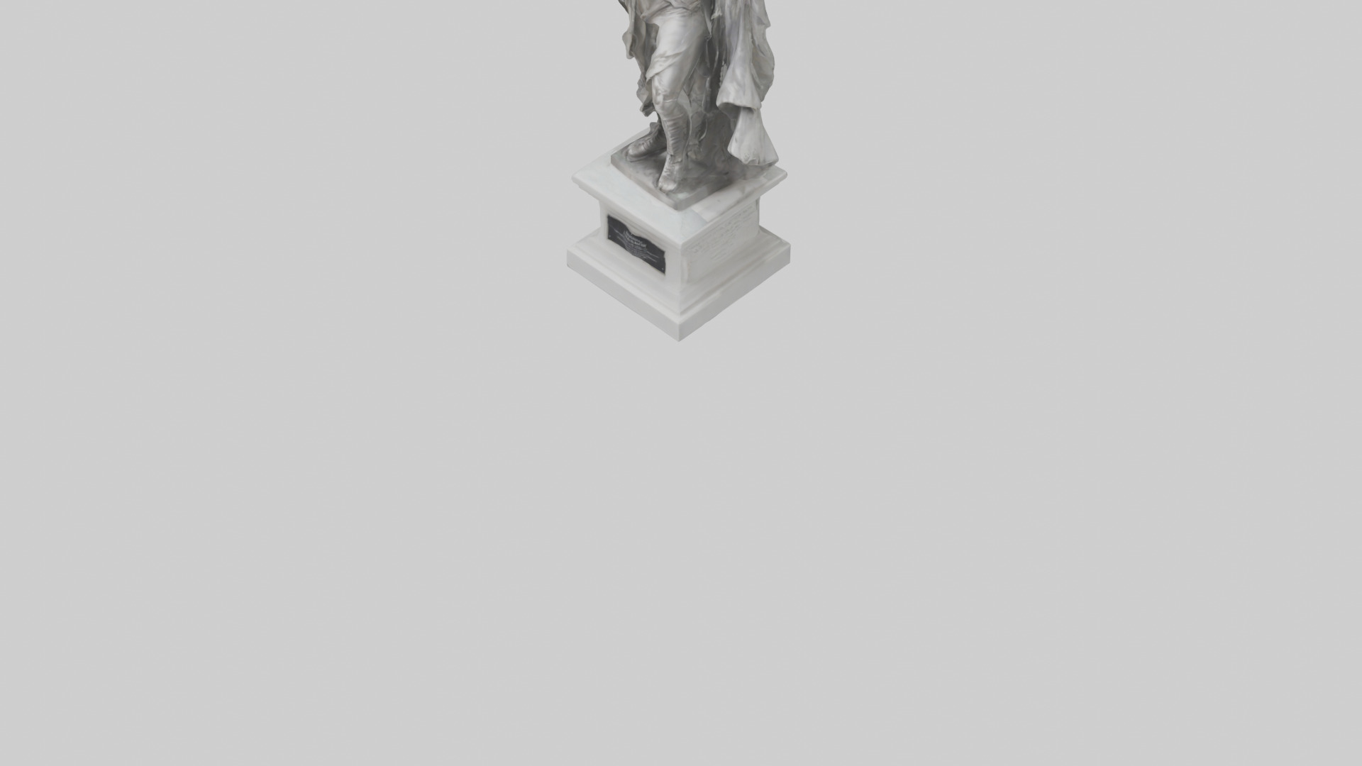 Palladium statue model Low-poly 3D model_5
