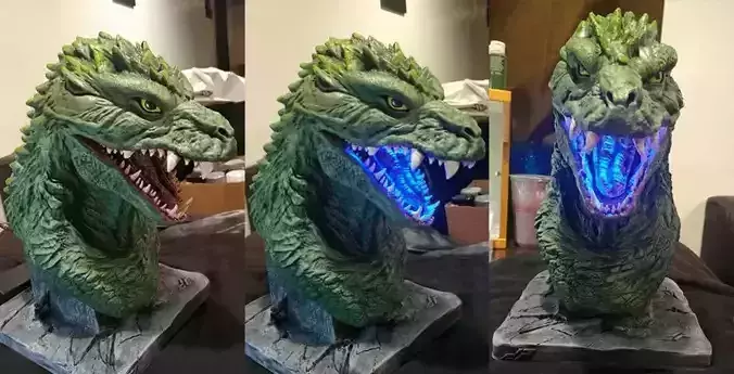 Godzilla 2000 3D print model  -  High-Quality STL Files 3D print model