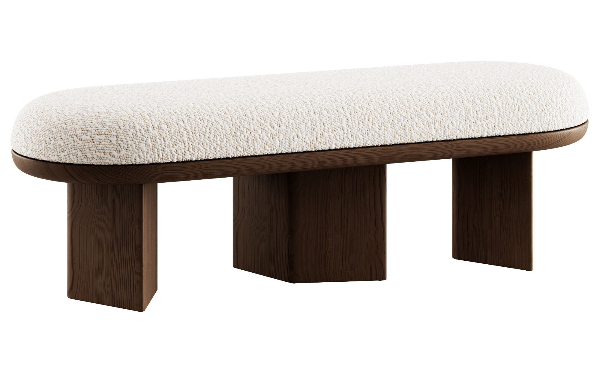 Wilshire Boucle Bench By Meridian Furniture 3D model_17