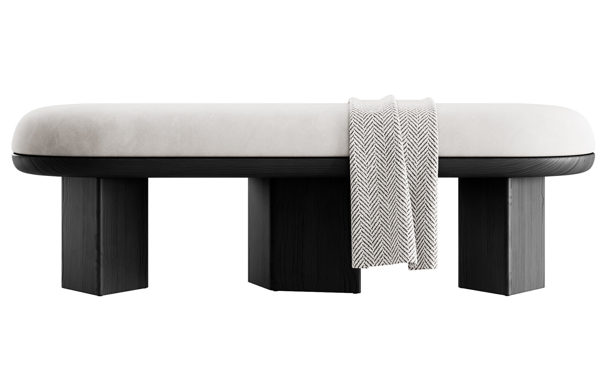 Wilshire Boucle Bench By Meridian Furniture 3D model_14