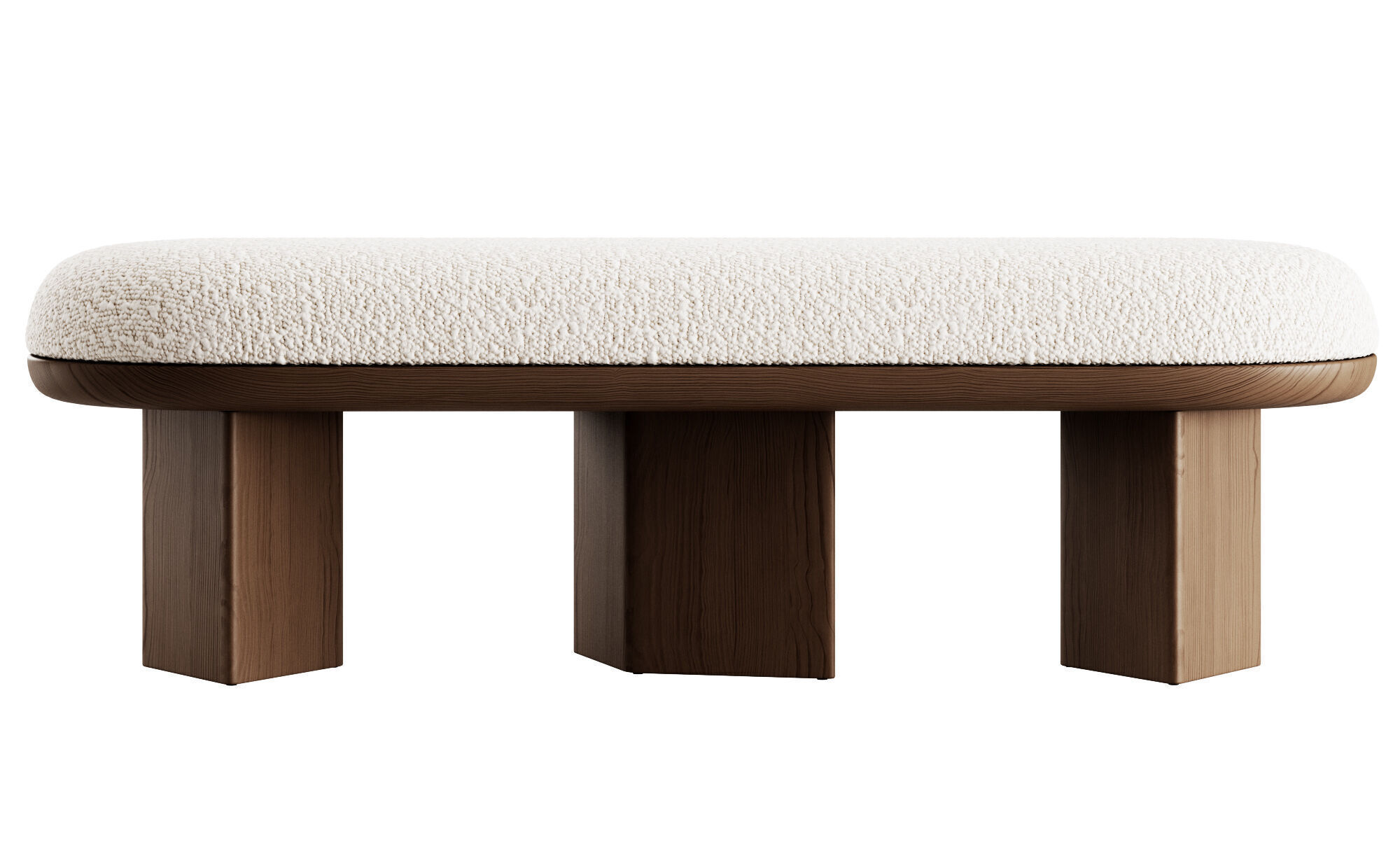 Wilshire Boucle Bench By Meridian Furniture 3D model_15