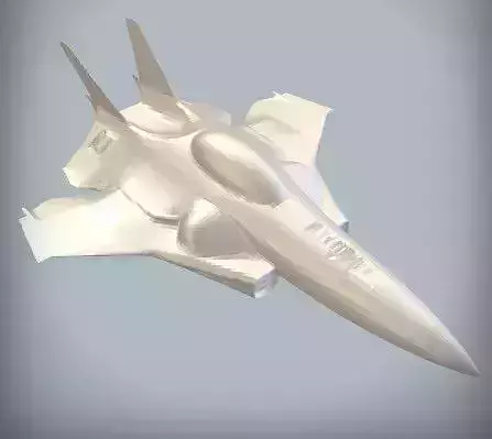 Futuristic Stealth Fighter Jet 3D Model for Games Visuals 3D model
