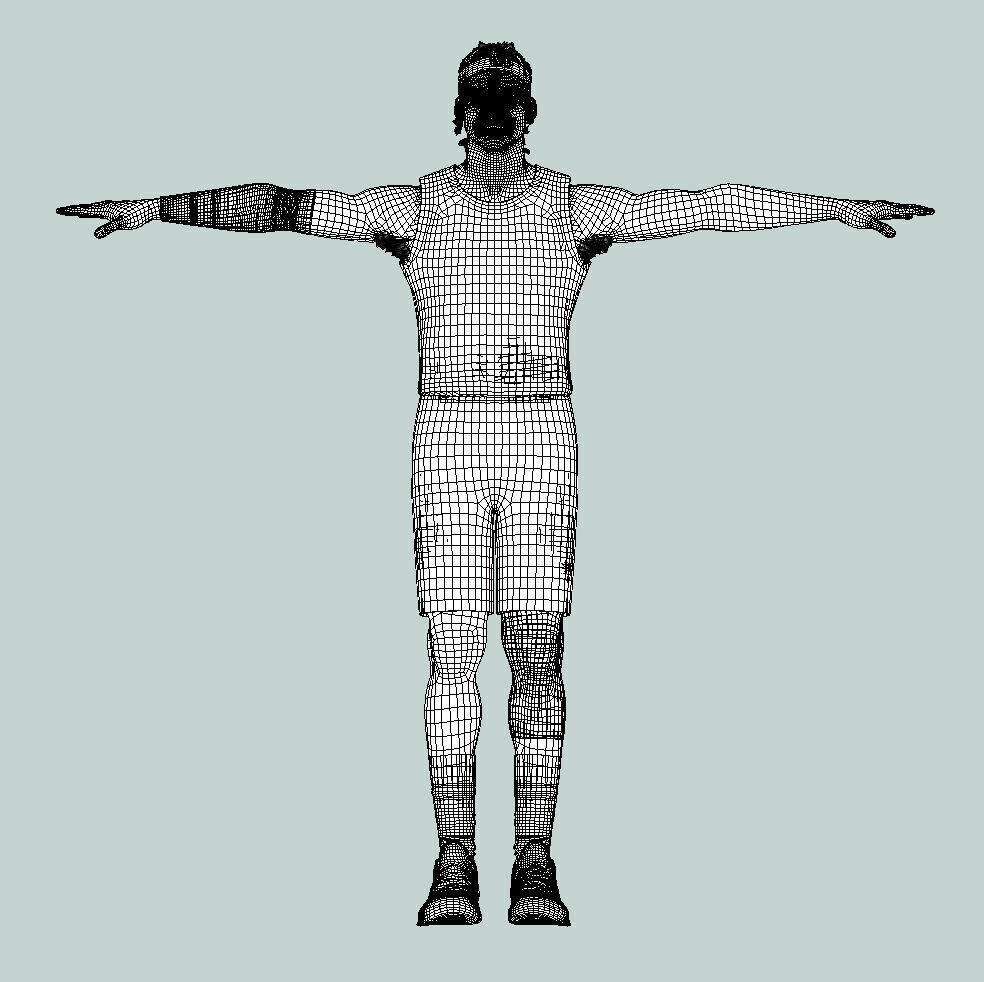 T-P Rigged Jarred Vanderbilt Los Angeles Lakers 3D model_6