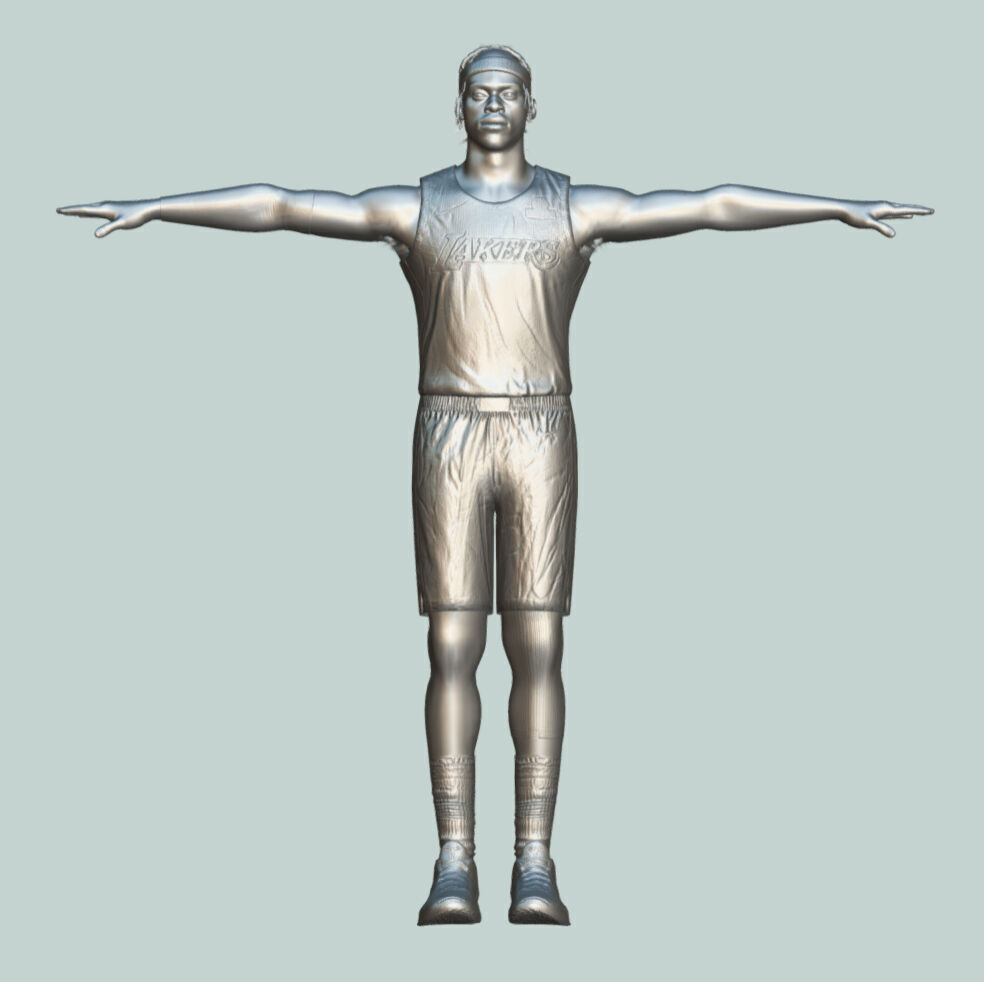 T-P Rigged Jarred Vanderbilt Los Angeles Lakers 3D model_3