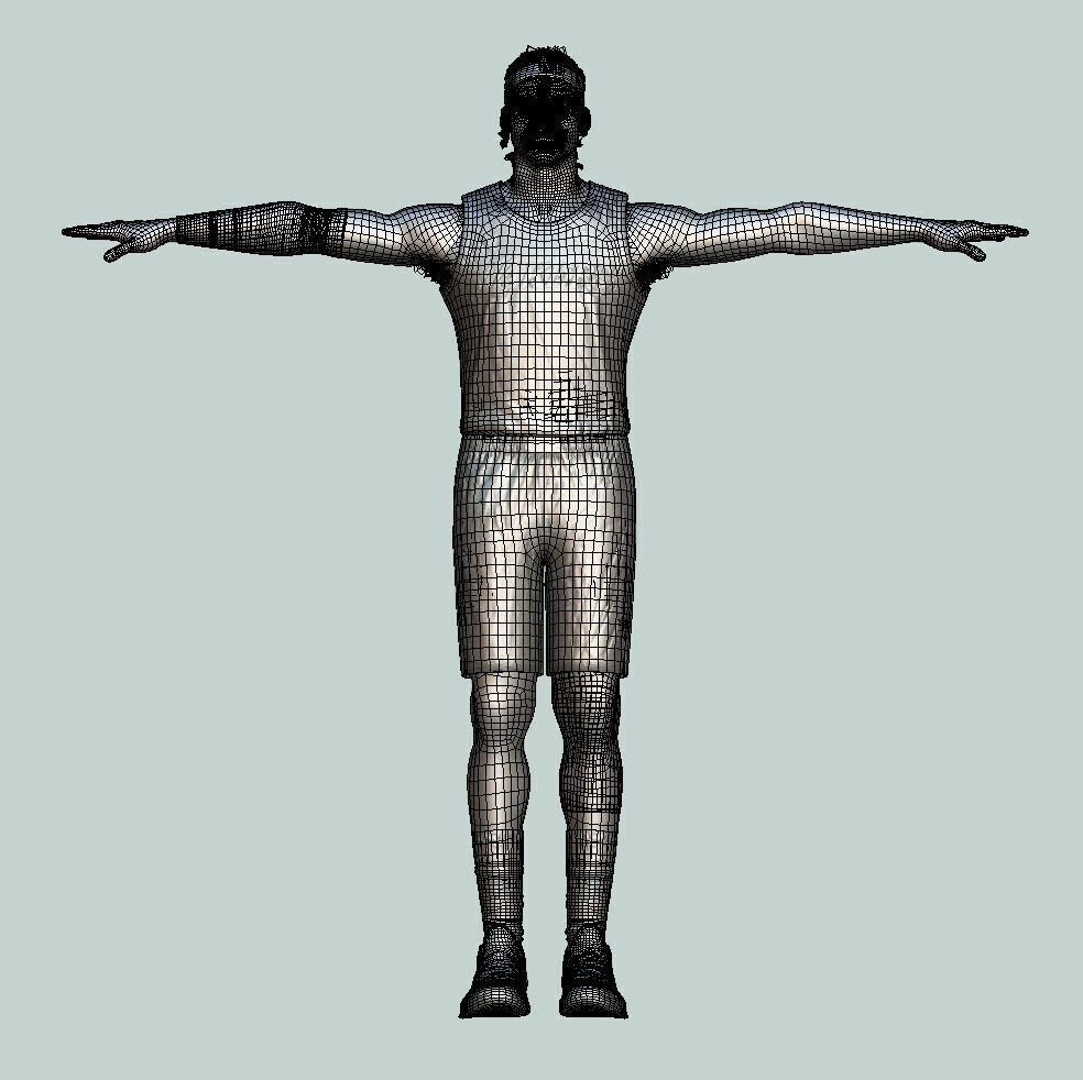 T-P Rigged Jarred Vanderbilt Los Angeles Lakers 3D model_4