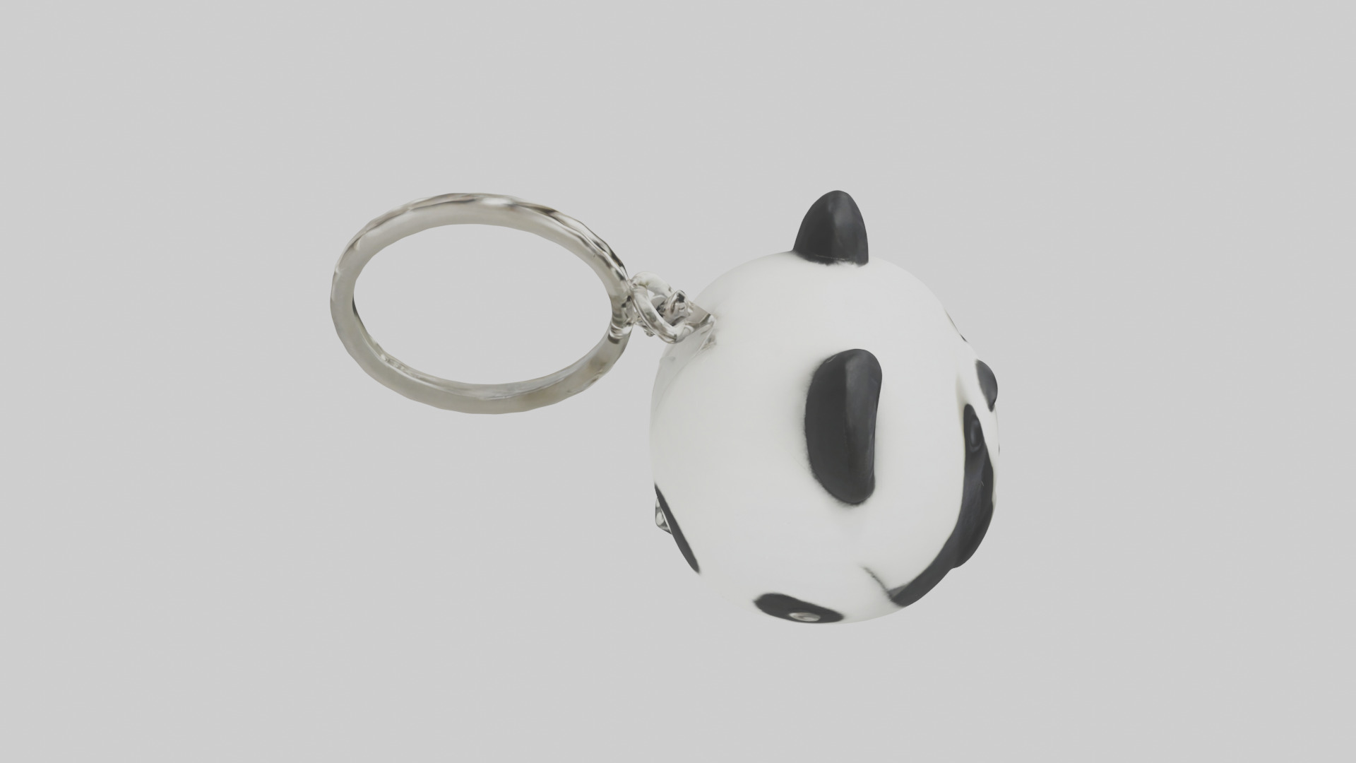 Panda keychain model Low-poly 3D model_18