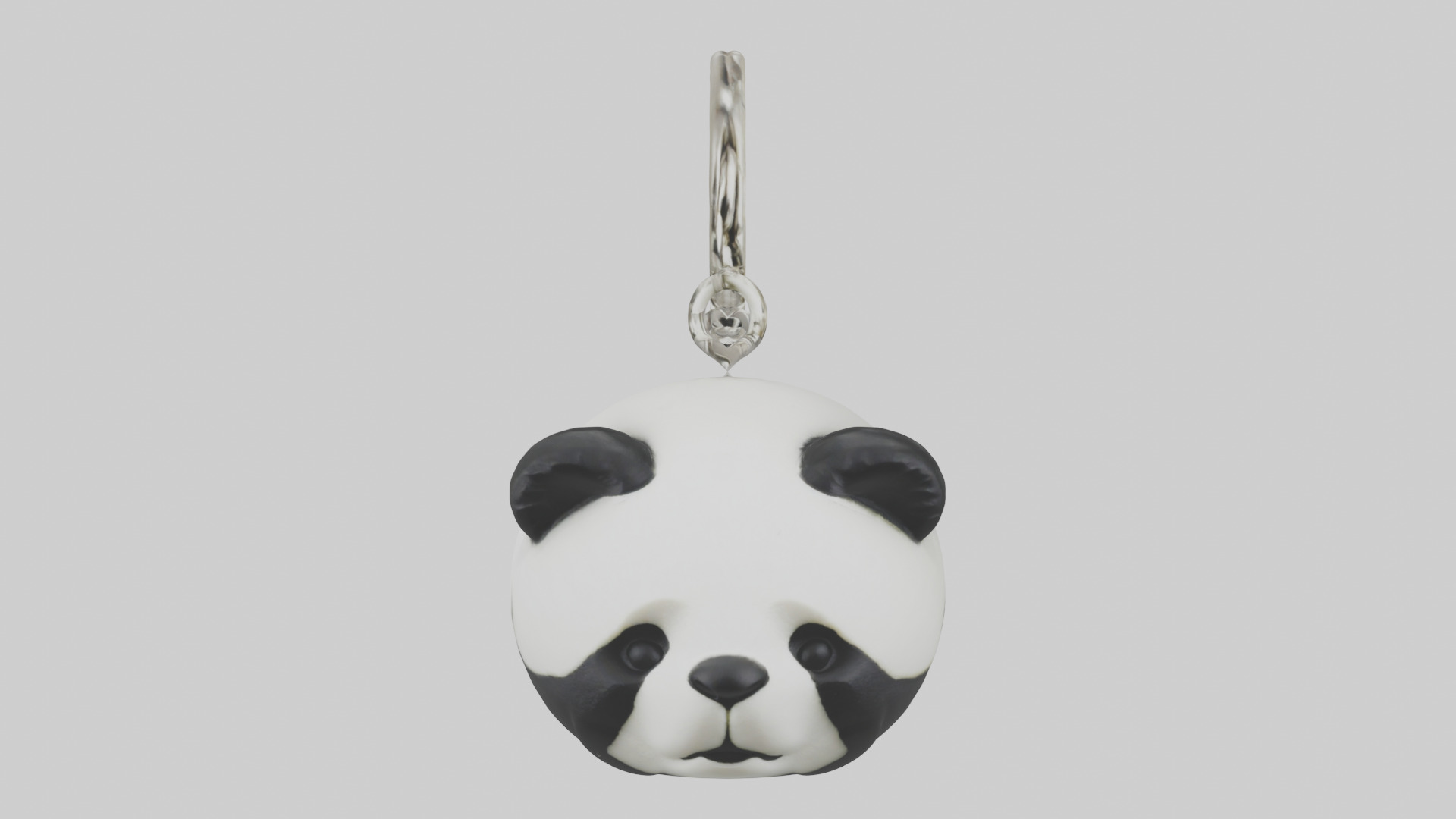 Panda keychain model Low-poly 3D model_16
