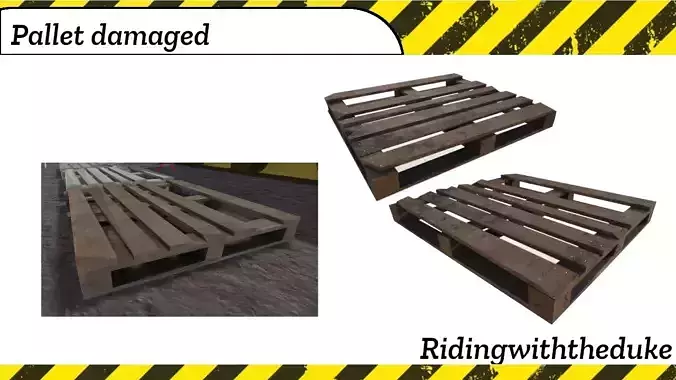 Damaged pallet