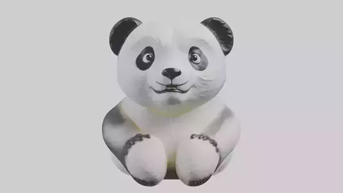 Panda statue model