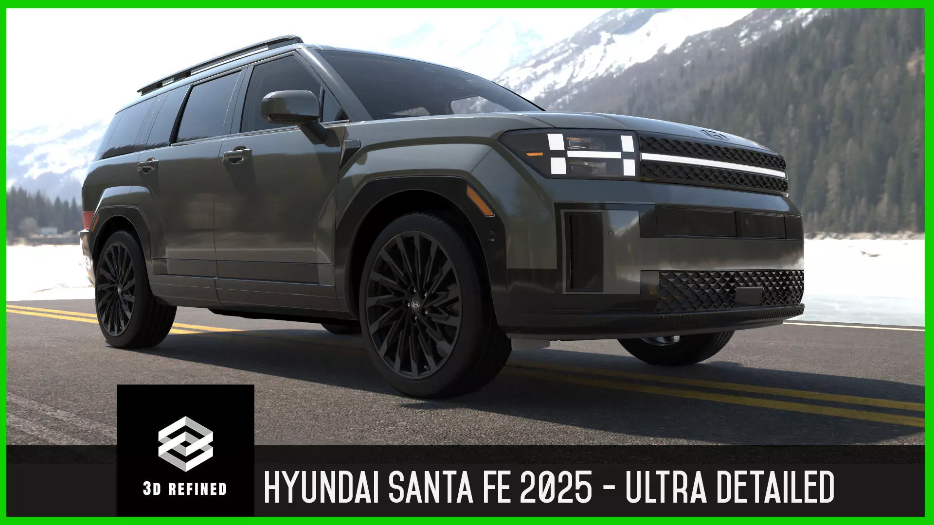 Santa fe 2025 -highres-Vray-Redshift-Unreal- Lightrigs included 3D model_0